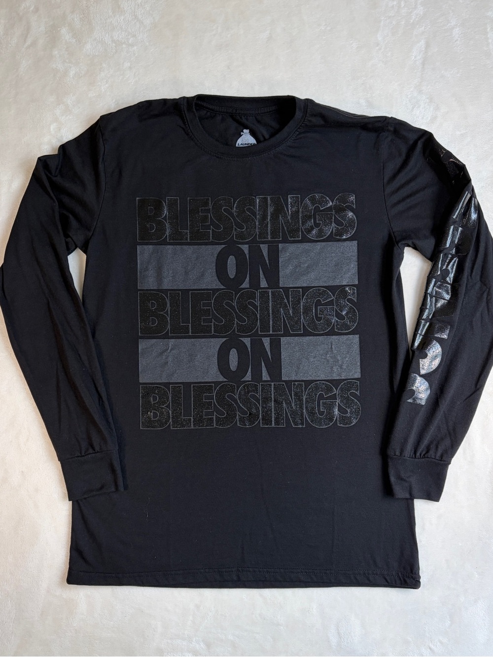 Men's Black 'Blessings On Blessings' Long Sleeve Shirt